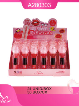 A280303-Gloss labial hidratante de longa duração com brilho intenso.