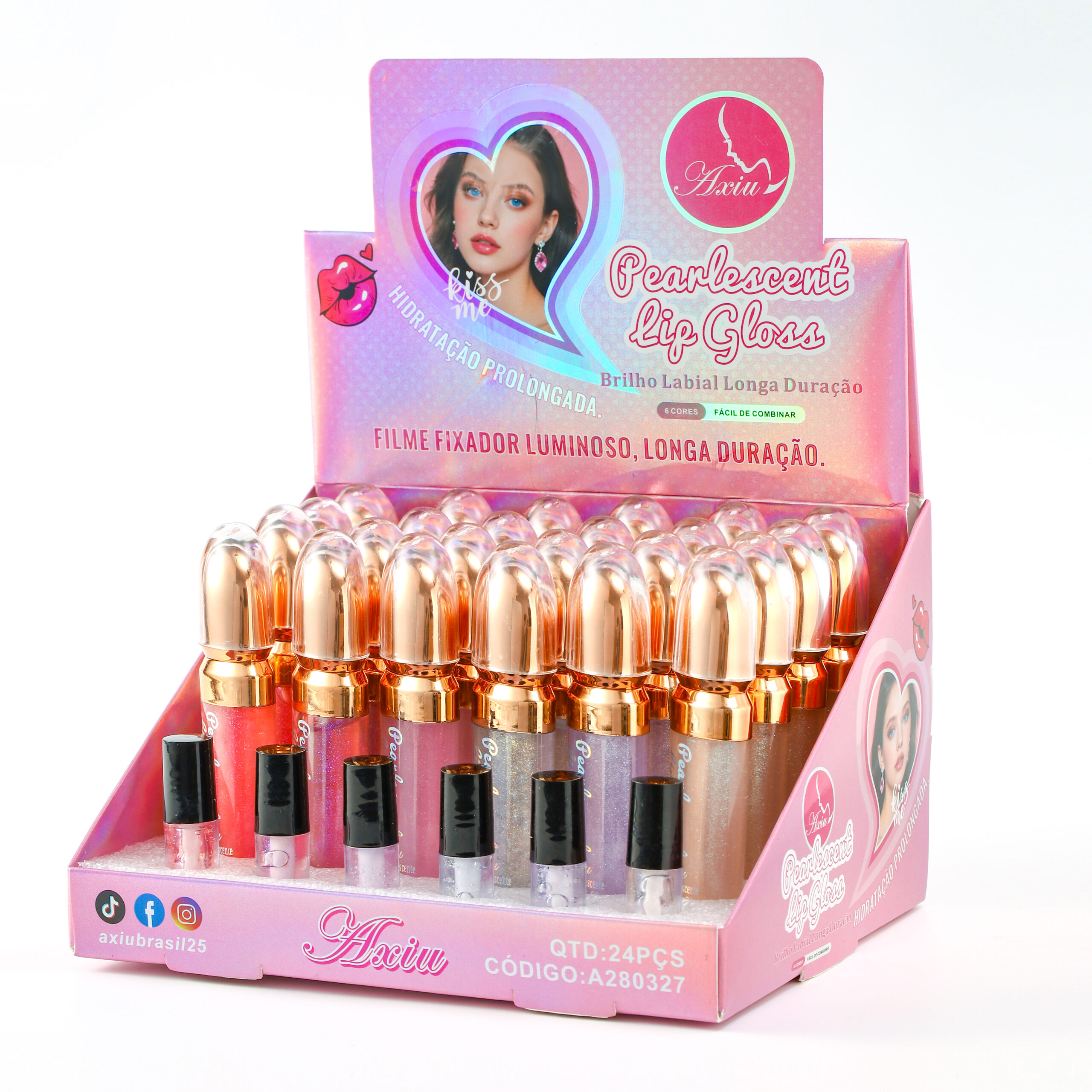 A280327-Brilho labial luminoso, hidratante e de longa duração - 图片 6